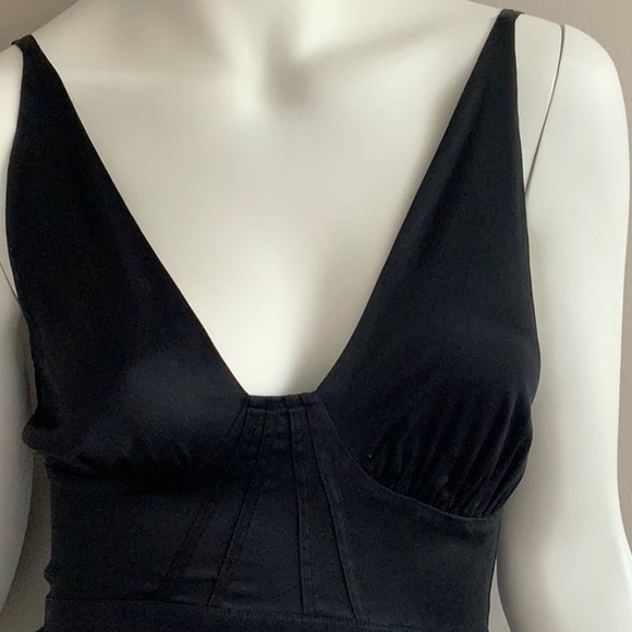 MARCIANO Black 96% Silk Stretchy Cocktail Dress Size XS - Picture 5 of 9